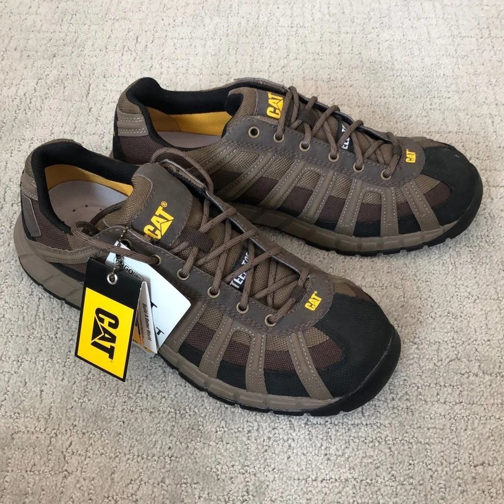 NWT CAT Steel- toe Ergolite work shoe #0362 size 10 Wide Width